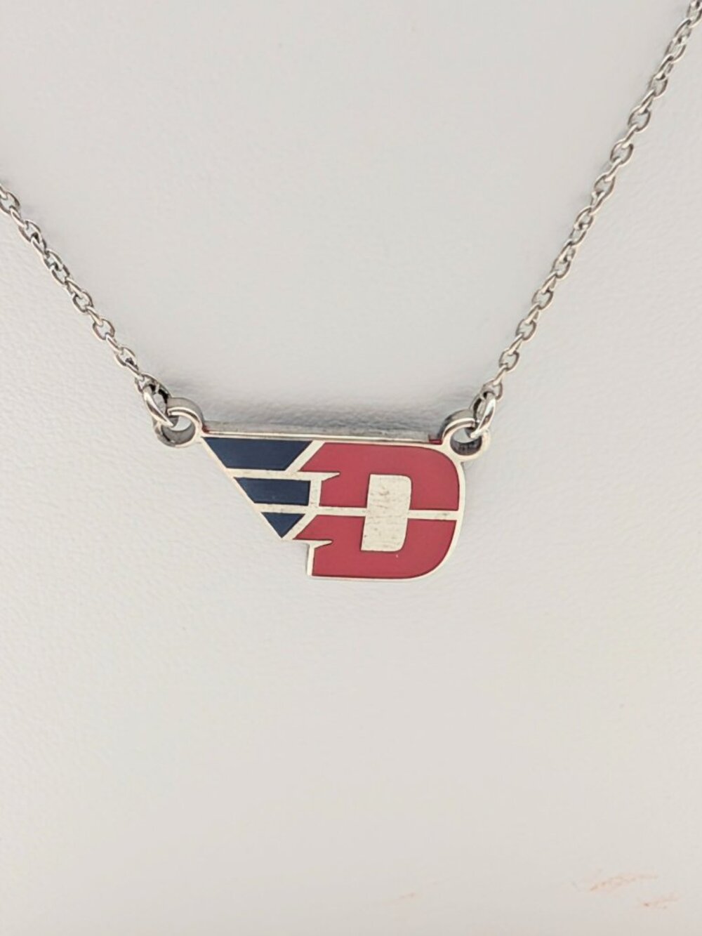 NEW Sterling Silver University of Dayton Flyers Necklace